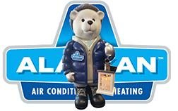 Alaskan logo with new mascot polar bear "wilbur"